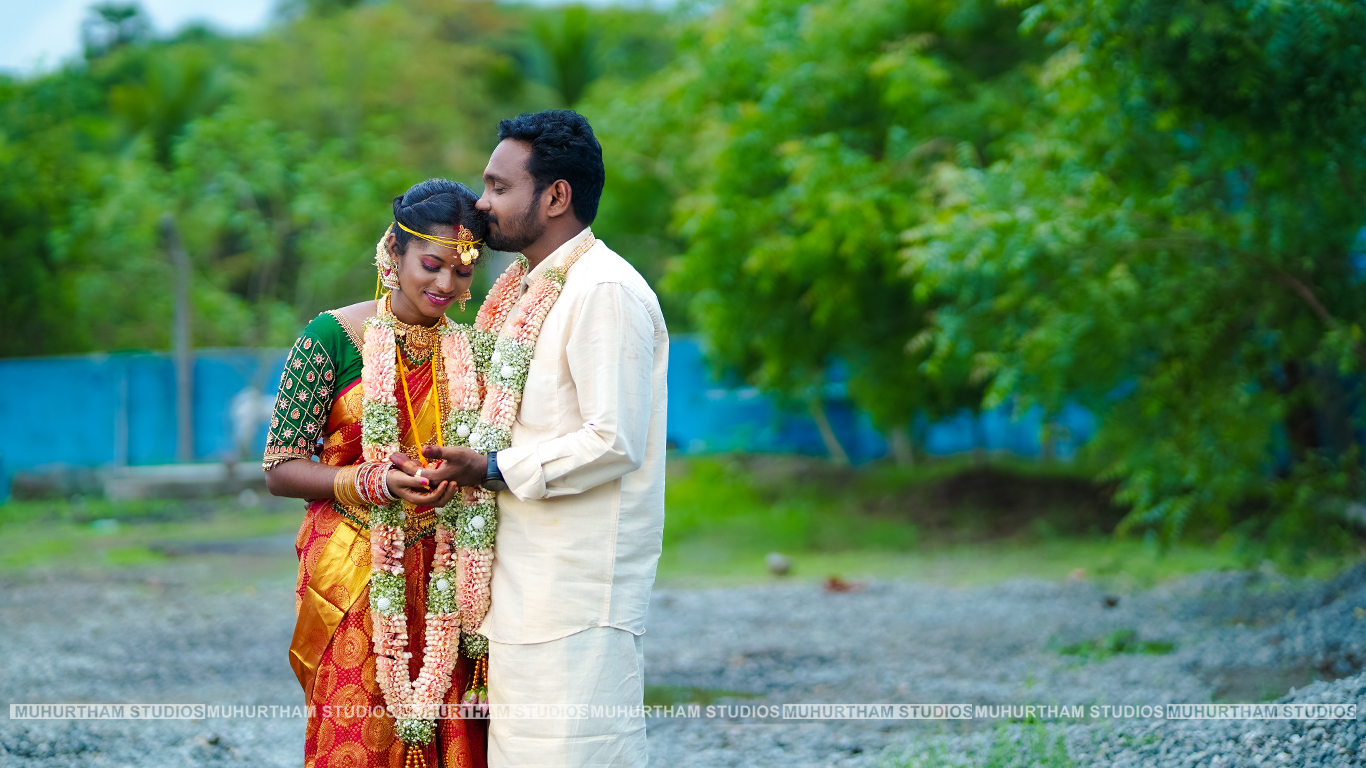 Wedding couple portrait